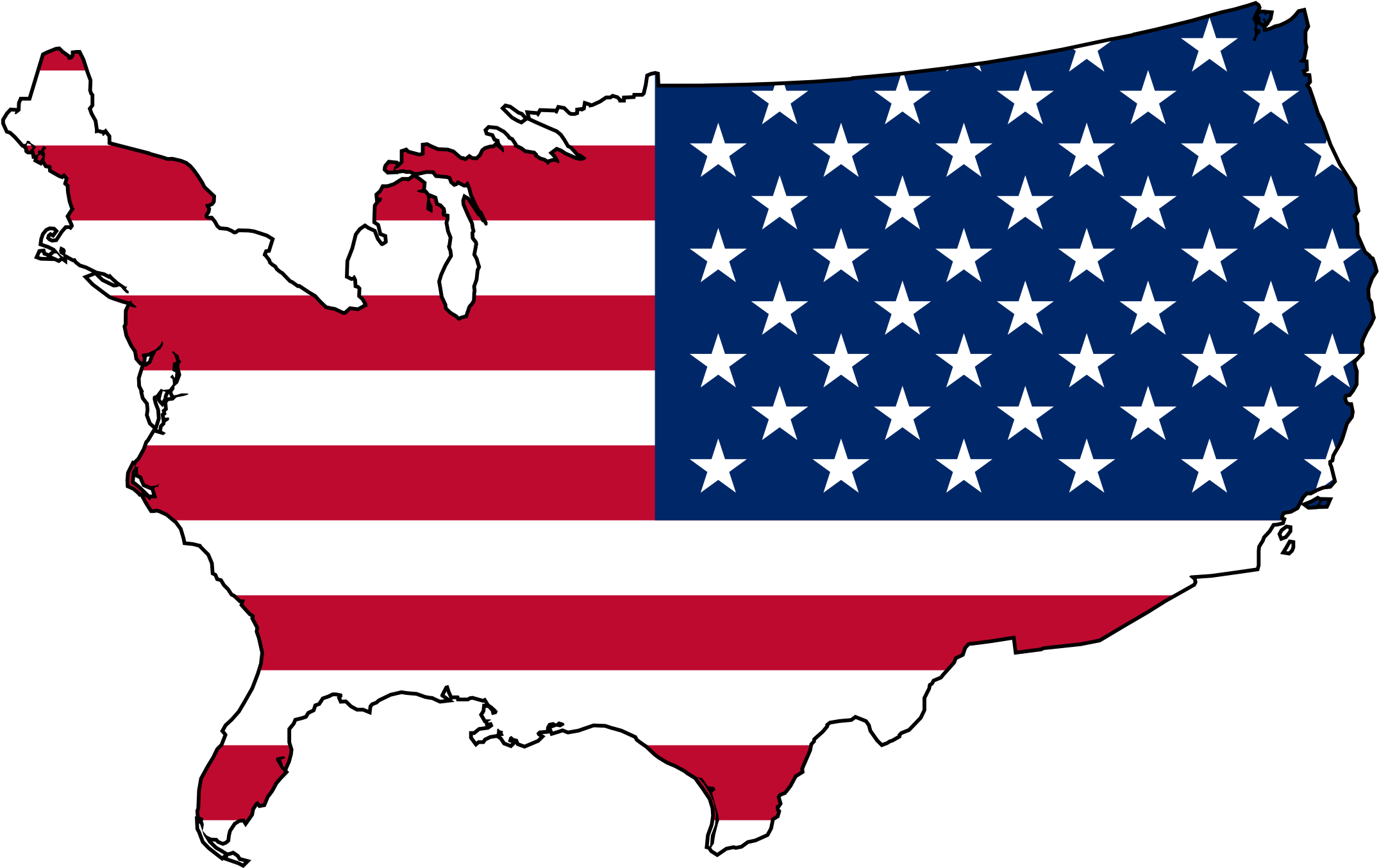 Detail Us Map No Background Nomer 41