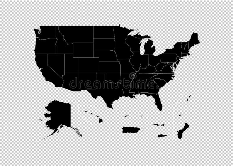 Detail Us Map No Background Nomer 44