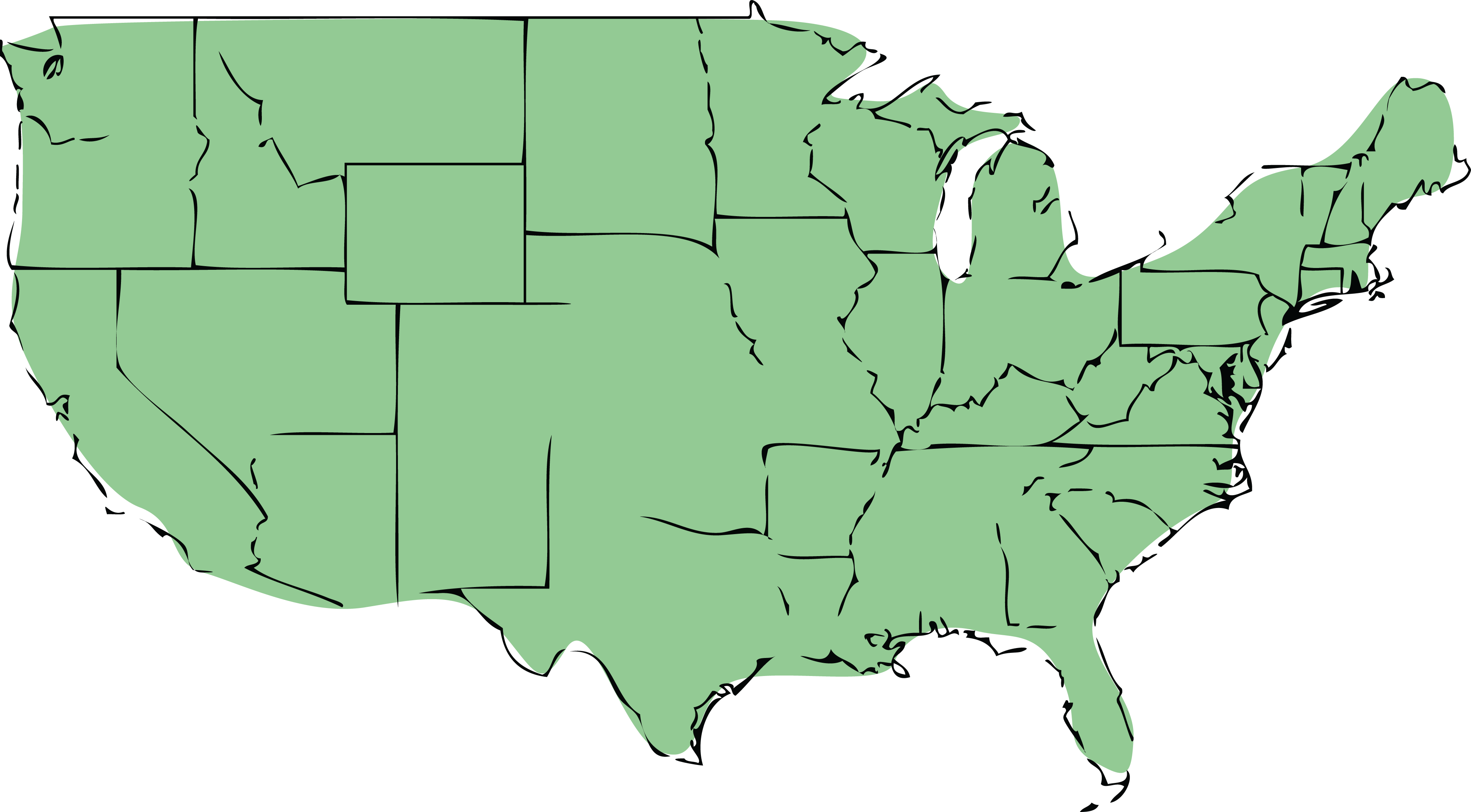 Detail Us Map No Background Nomer 49