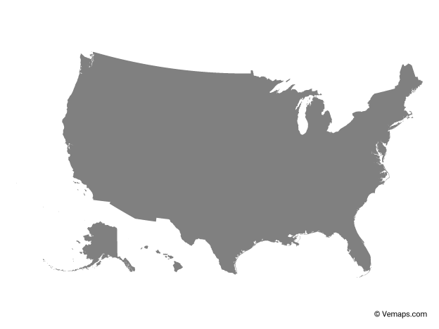 Detail Us Map Outline Png Nomer 46