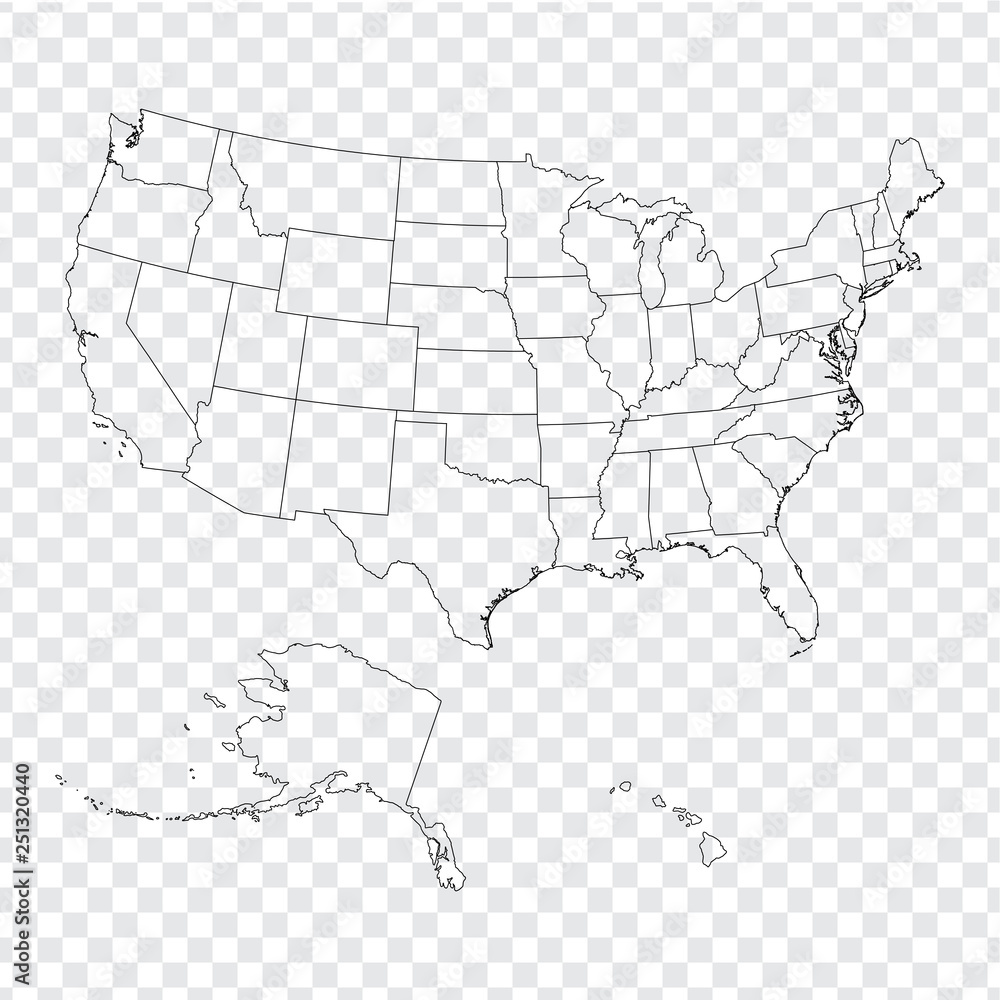 Detail Us Map Transparent Background Nomer 31