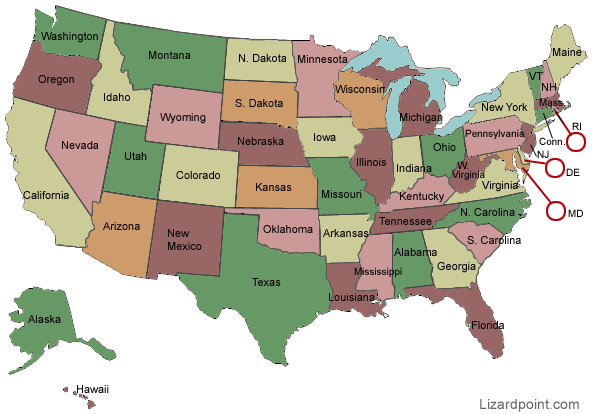 Detail Us States Map Images Nomer 48