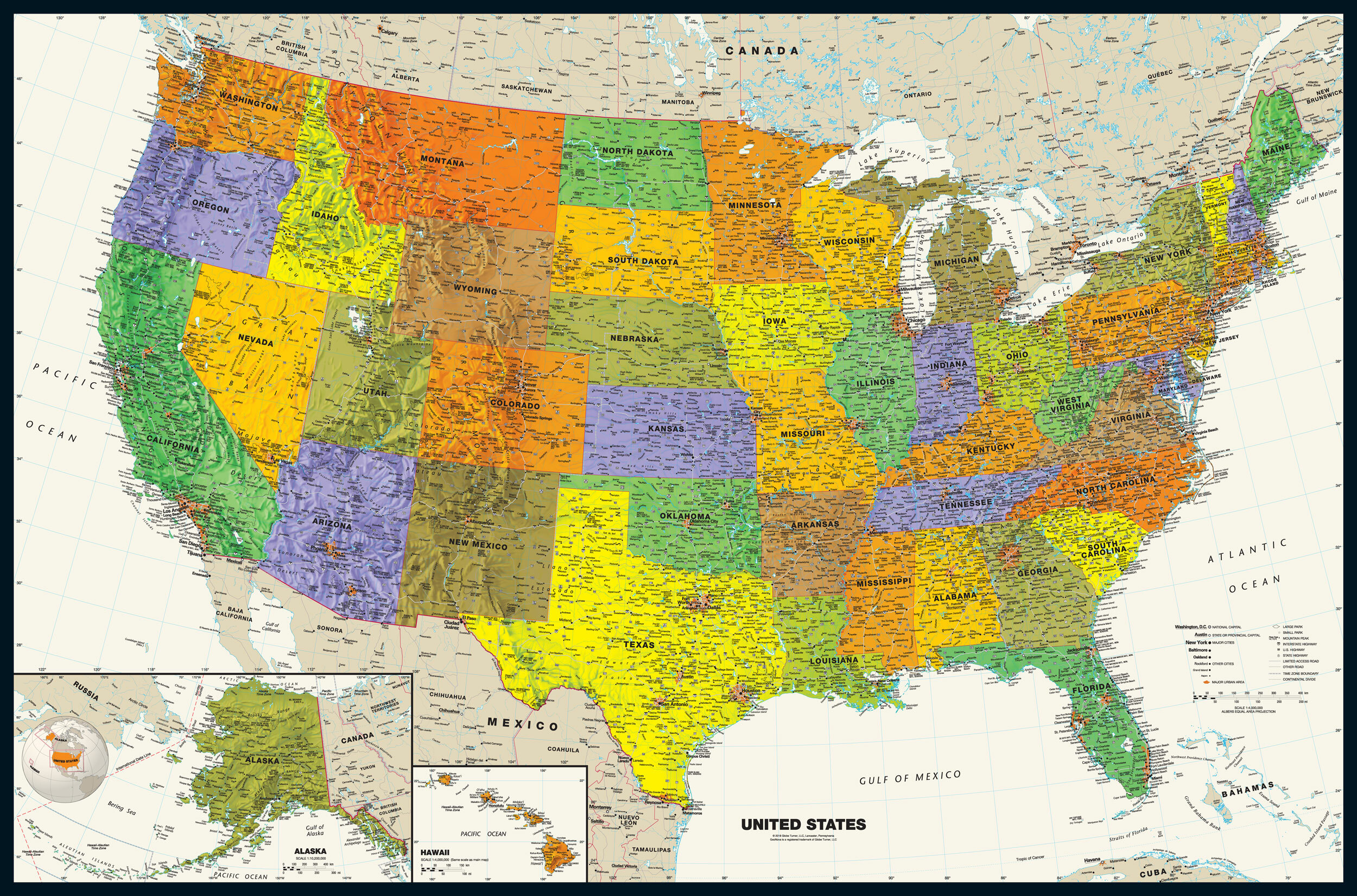 Detail Us States Map Images Nomer 58