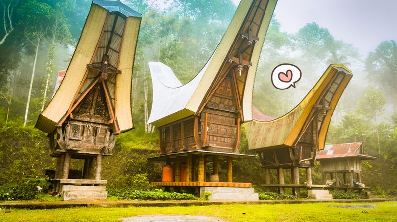 Detail Rumah Adat Toraja Atapnya Berbentuk Nomer 18