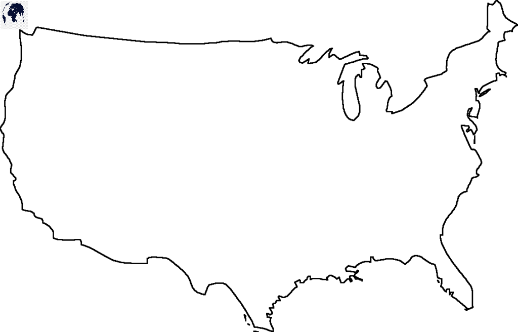 Detail Usa Map Blank Nomer 11