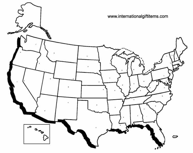Detail Usa Map Blank Nomer 34