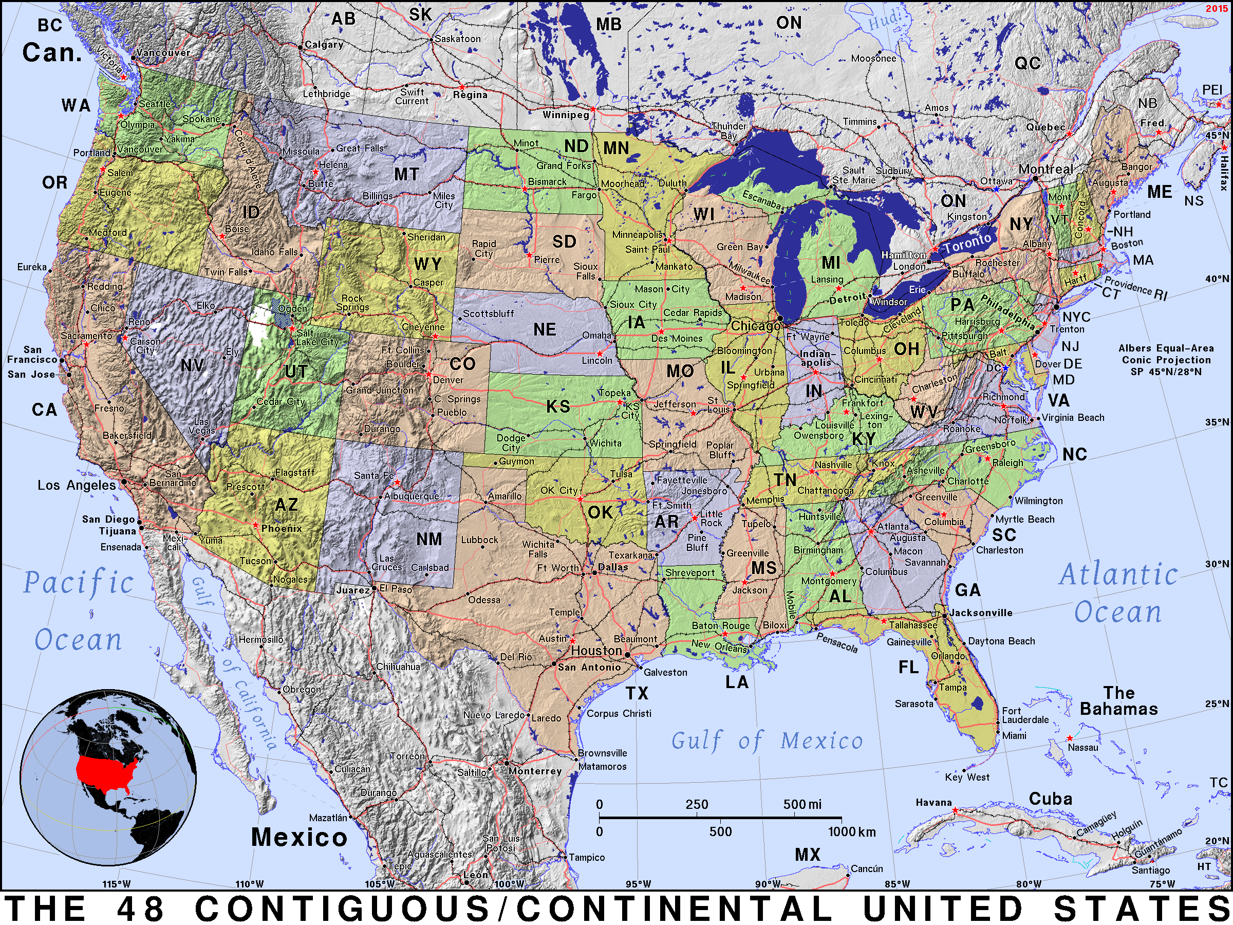 Detail Usa Map Full Size Nomer 11