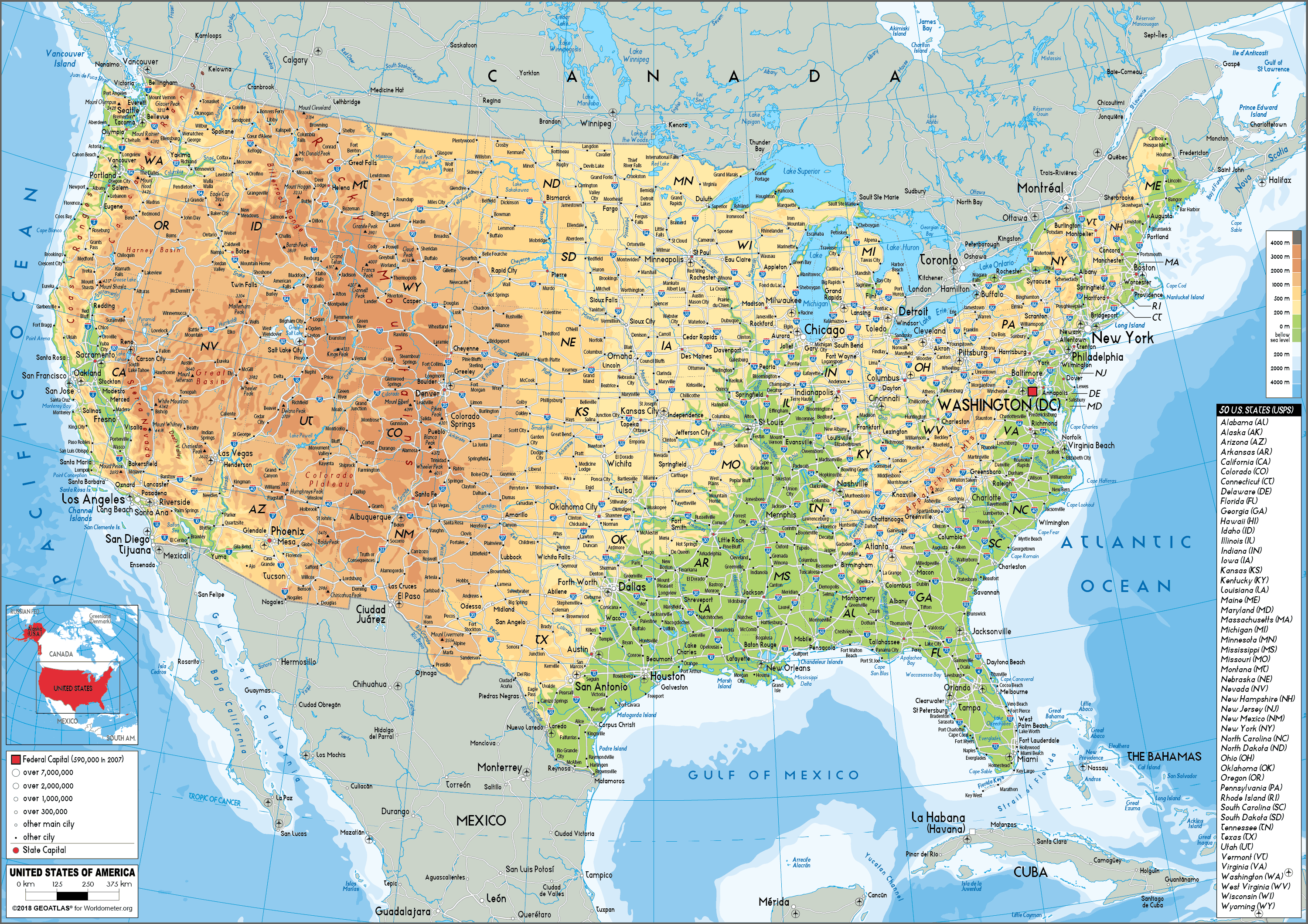 Detail Usa Map Full Size Nomer 3