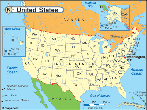 Detail Usa Map Images Nomer 31