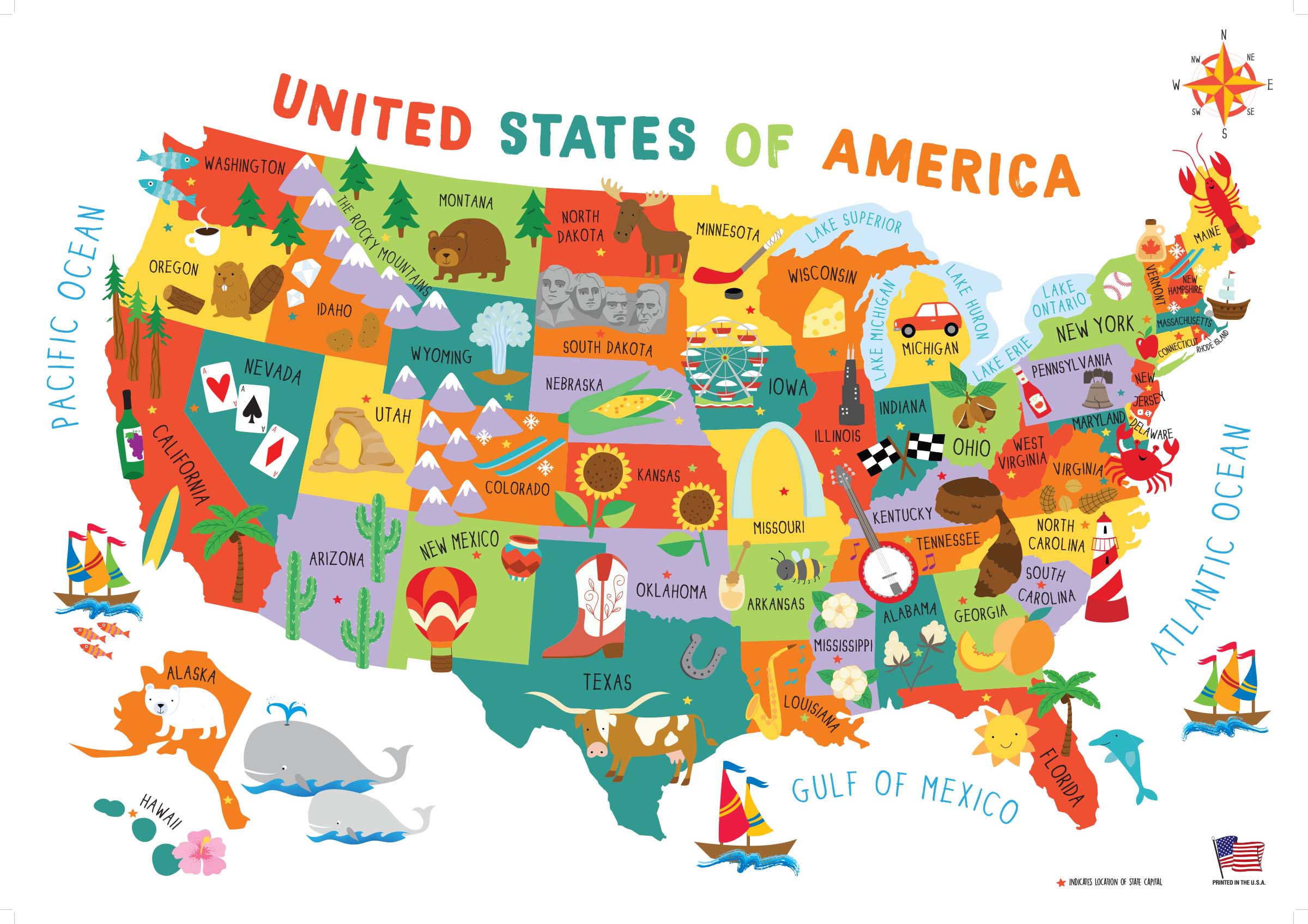 Detail Usa Map Images Nomer 41