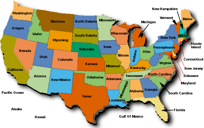 Detail Usa Map Images Nomer 42