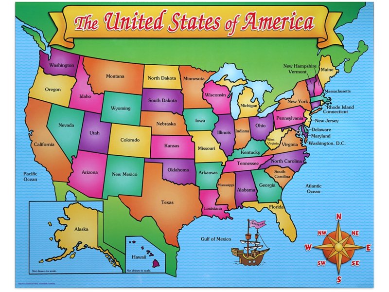 Detail Usa Map Images Nomer 10