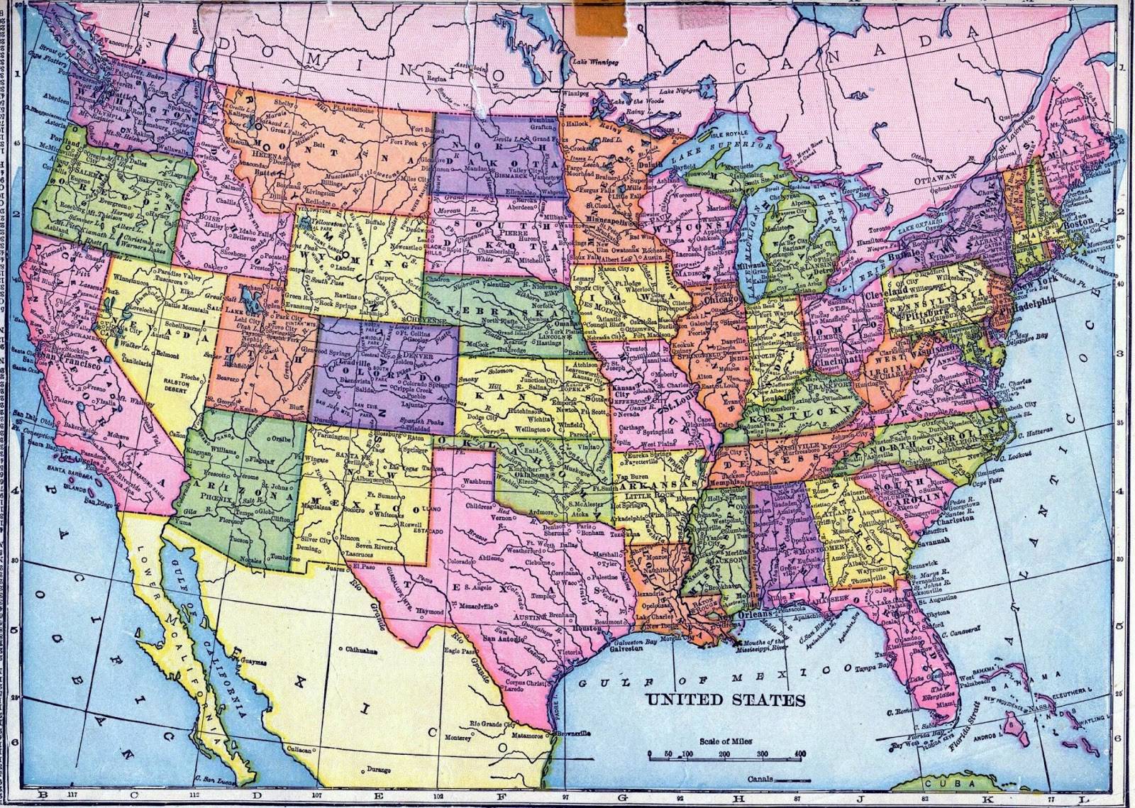 Detail Usa Map Images Free Nomer 18