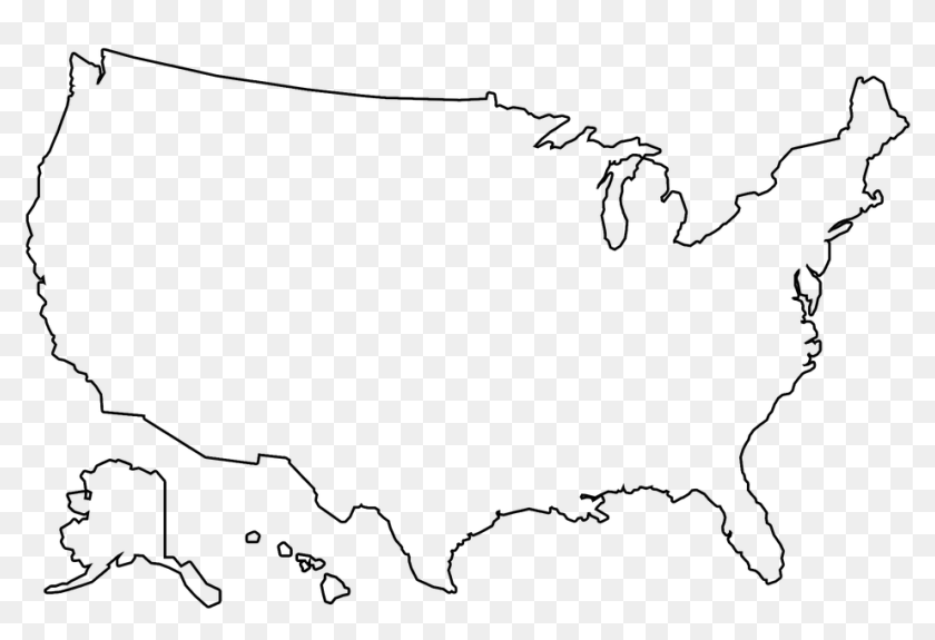 Detail Usa Map Outline Png Nomer 15