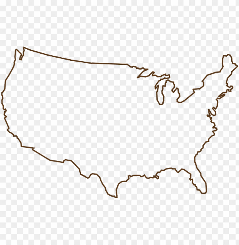 Detail Usa Map Outline Png Nomer 4