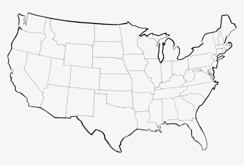 Detail Usa Map Outline Png Nomer 7