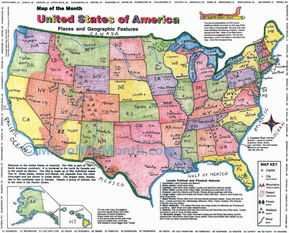 Detail Usa Map Photo Nomer 16