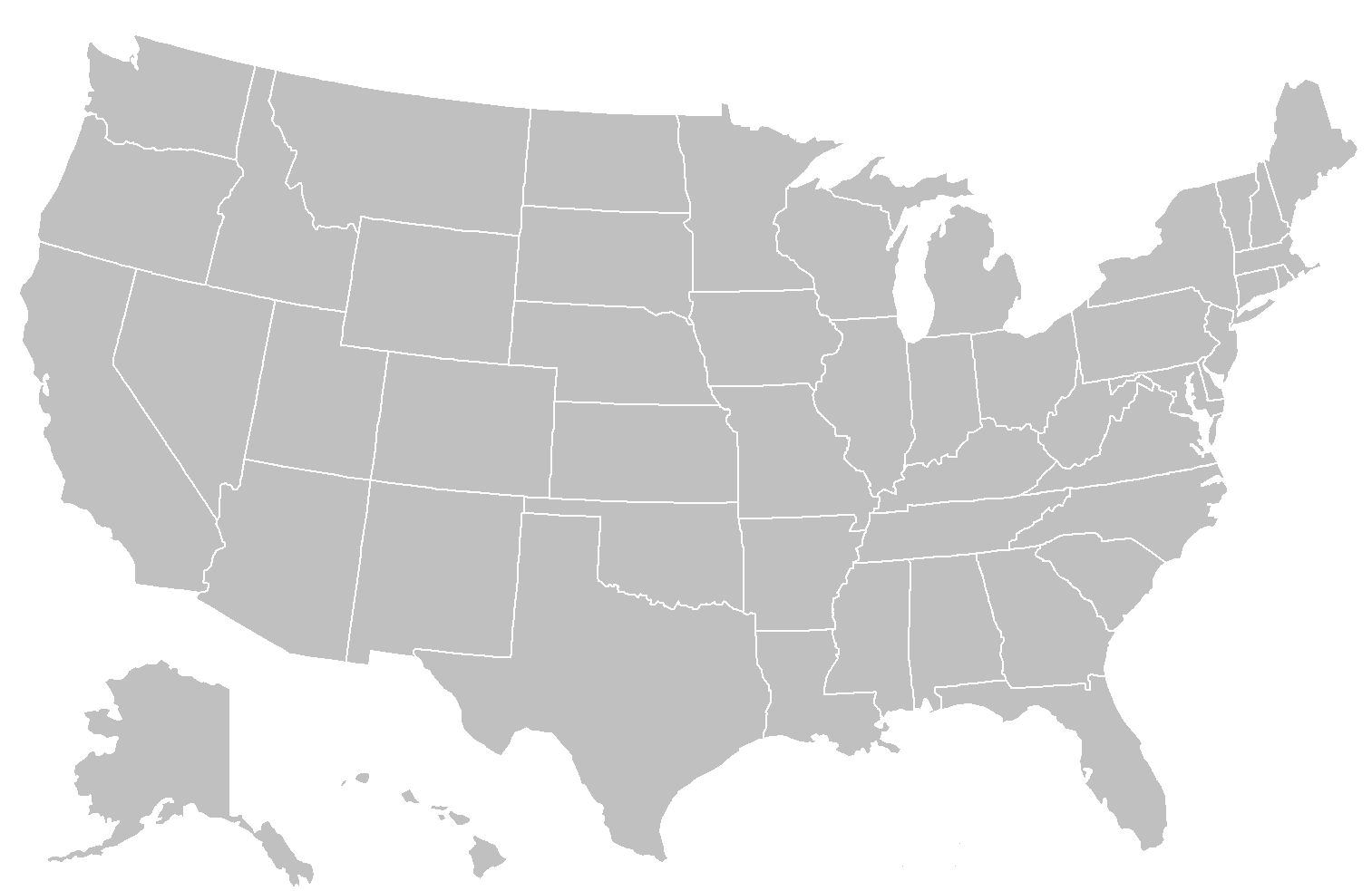 Usa Map Png - KibrisPDR