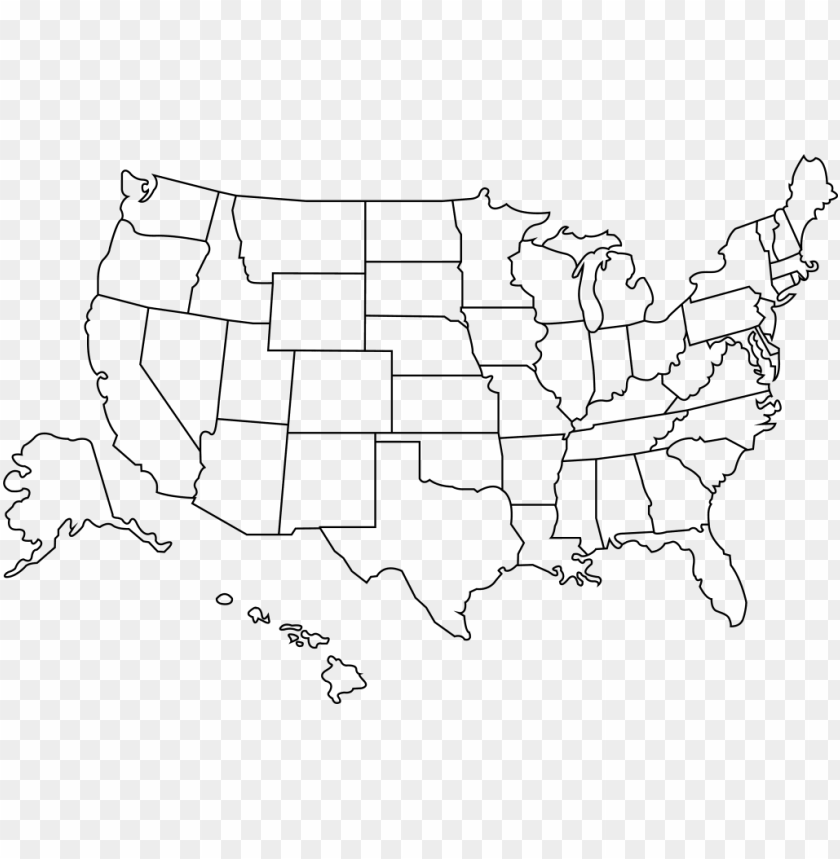 Detail Usa Map Transparent Nomer 5