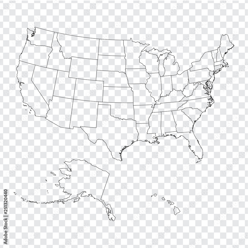 Detail Usa Map Transparent Nomer 39