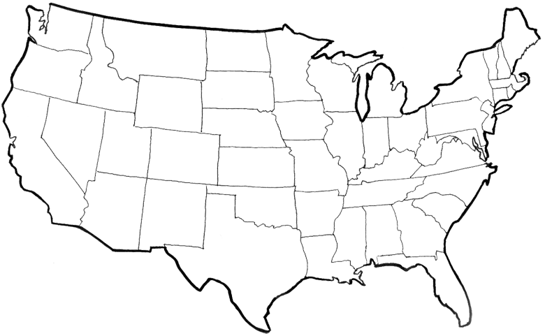 Detail Usa Map Transparent Background Nomer 33