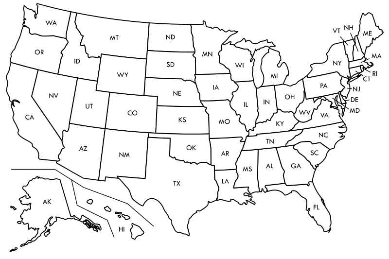 Detail Usa Map Transparent Background Nomer 49