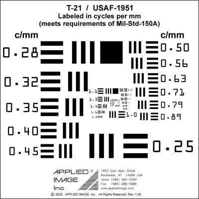 Detail Usaf 1951 High Resolution Nomer 11