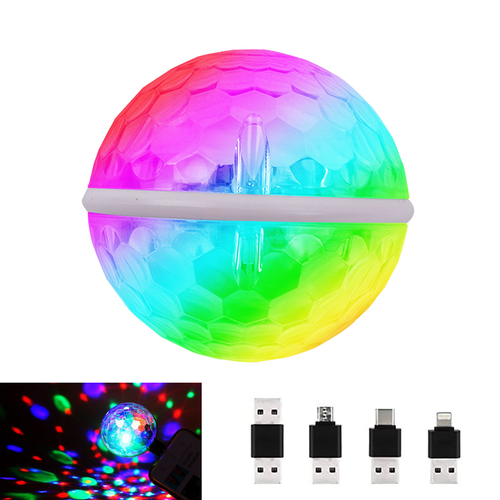 Detail Usb Party Lights Mini Disco Ball Nomer 11
