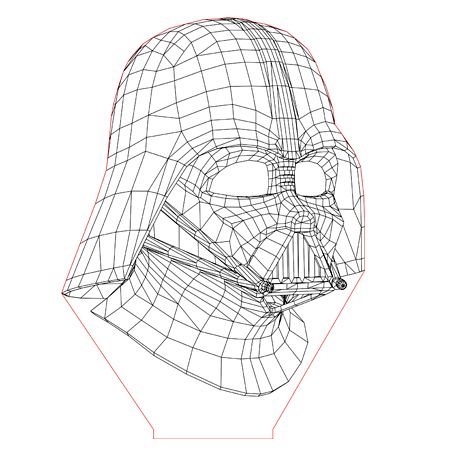 Detail Vader 3d Lamp Nomer 26