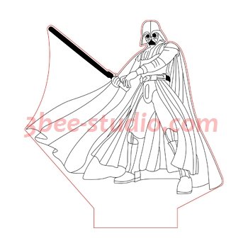 Detail Vader 3d Lamp Nomer 28