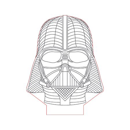 Detail Vader 3d Lamp Nomer 40