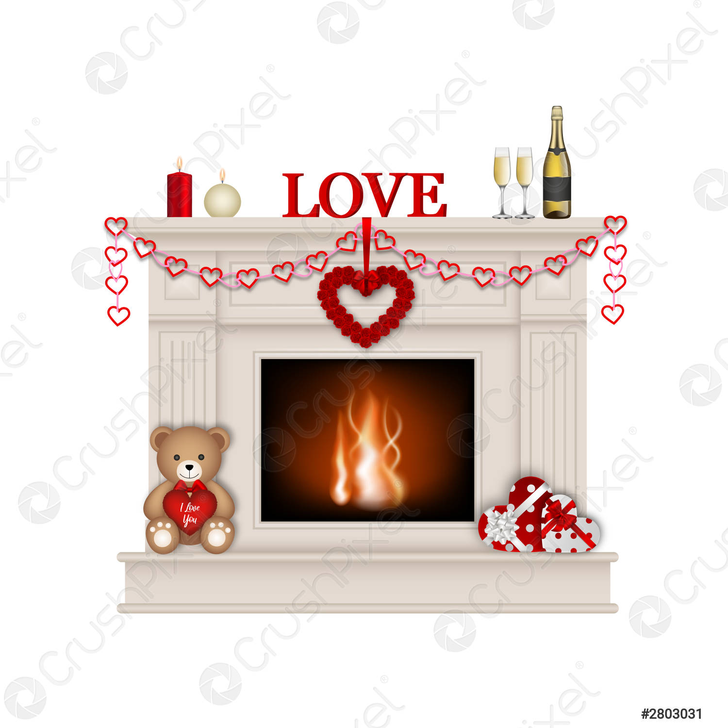 Detail Valentines Day Banner For Fireplace Nomer 47