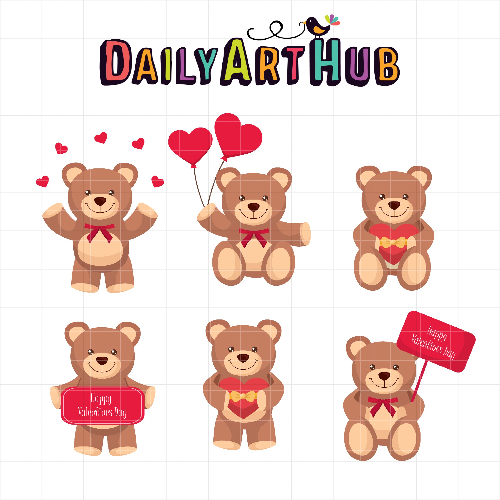 Valentines Day Bear Clipart - KibrisPDR