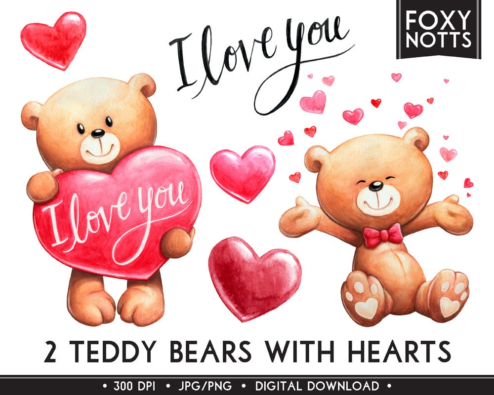 Detail Valentines Day Bear Clipart Nomer 11