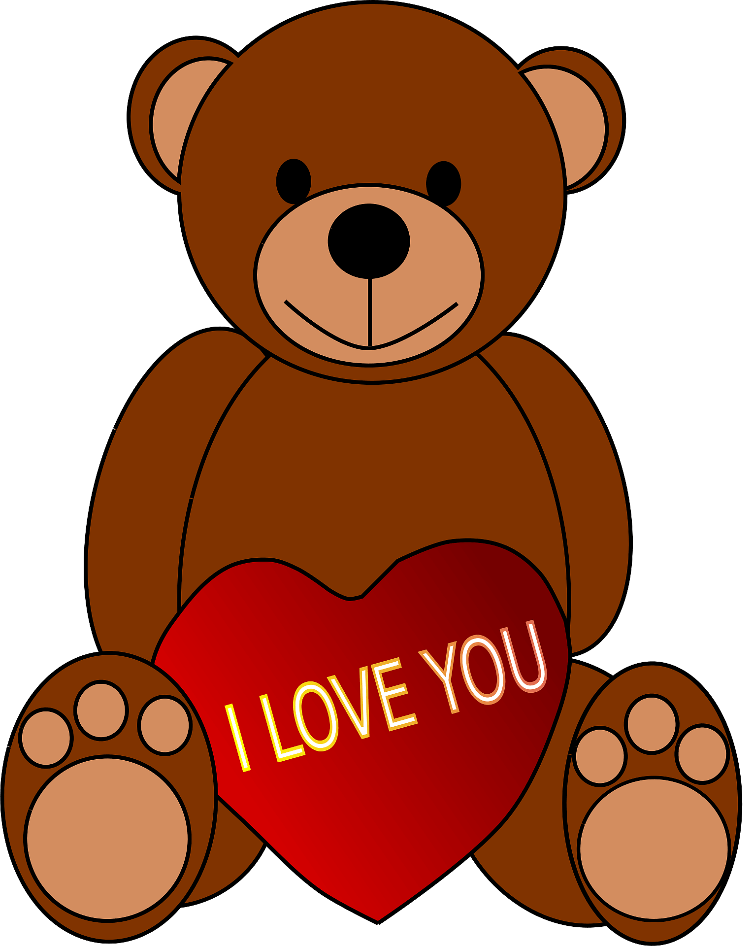 Detail Valentines Day Bear Clipart Nomer 15