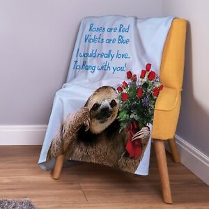 Detail Valentines Sloth Blanket Nomer 7