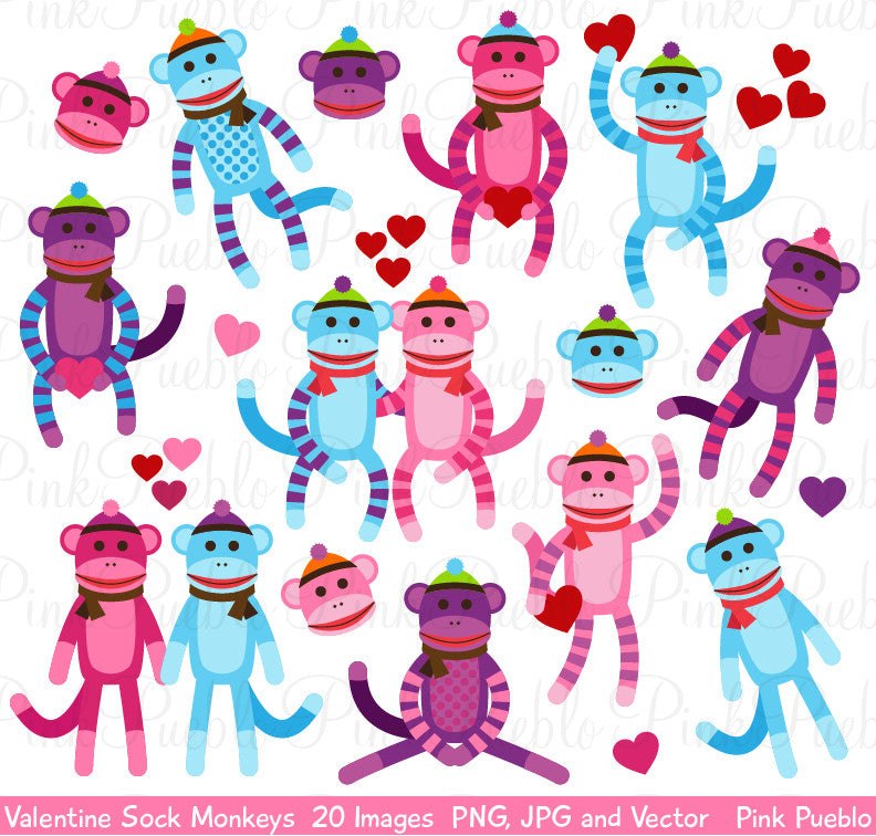 Detail Valentines Sock Monkey Nomer 33