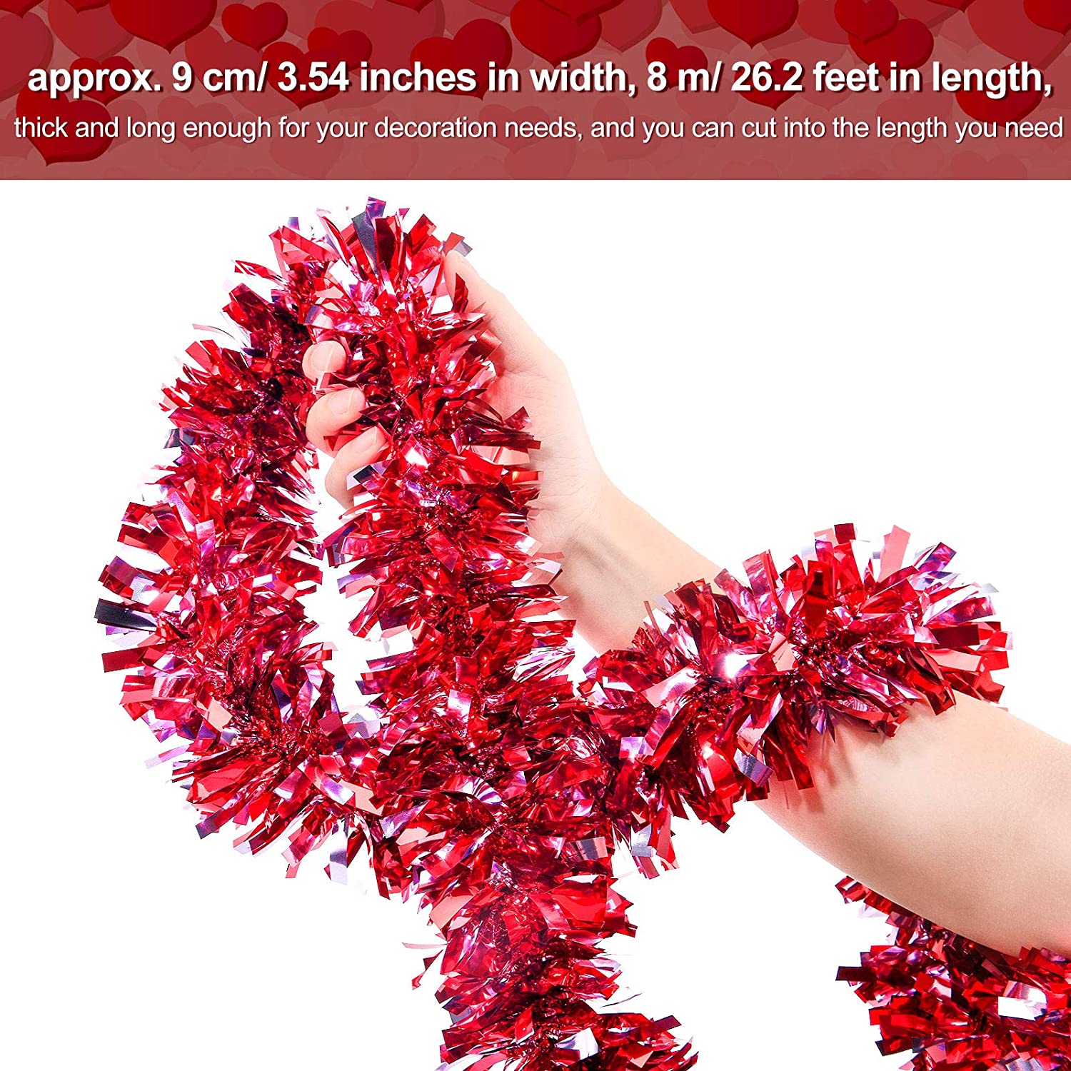 Detail Valentines Tinsel Garland Nomer 50