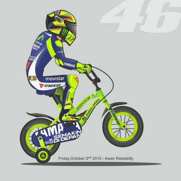 Detail Valentino Rossi Kartun Movistar Nomer 3