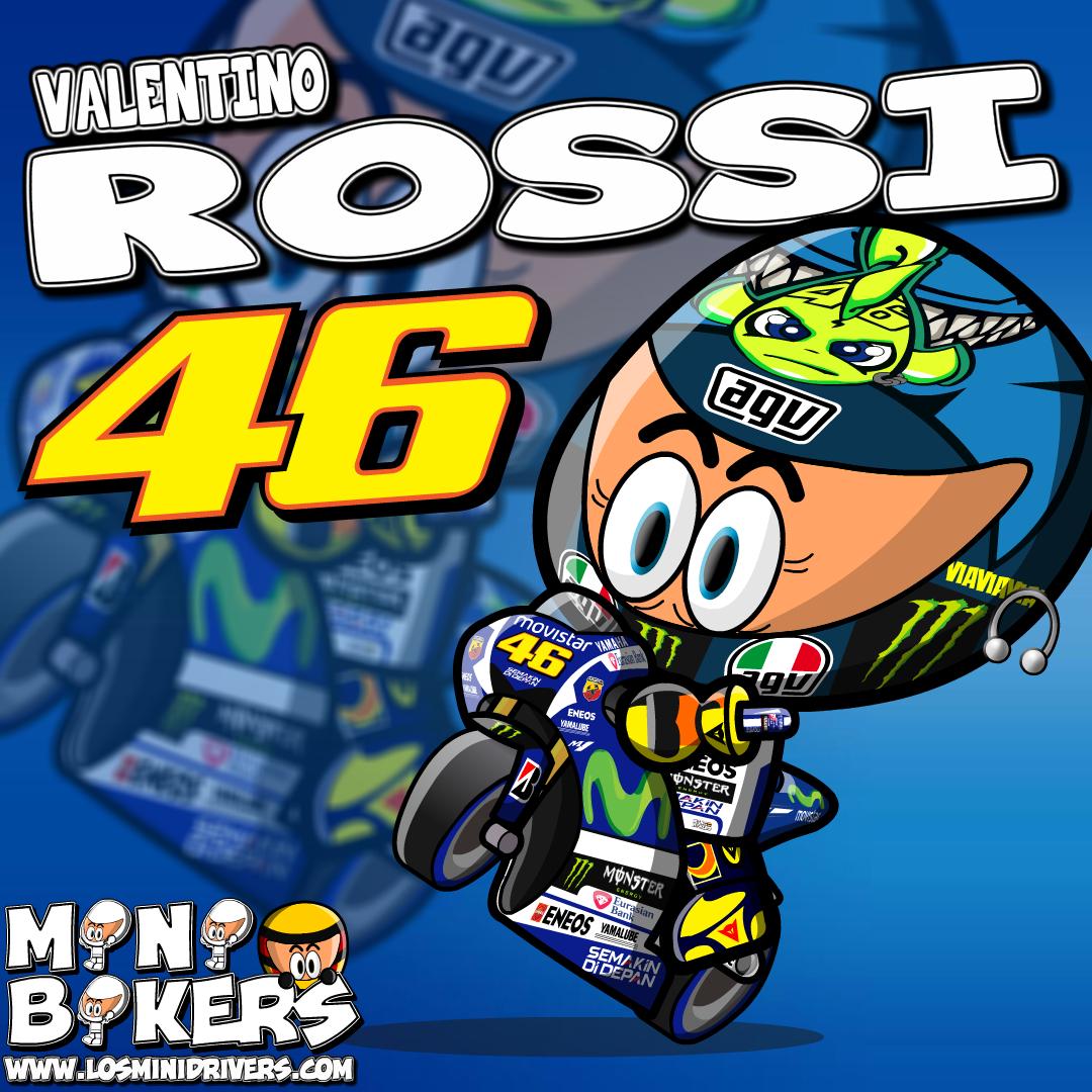 Detail Valentino Rossi Kartun Movistar Nomer 21