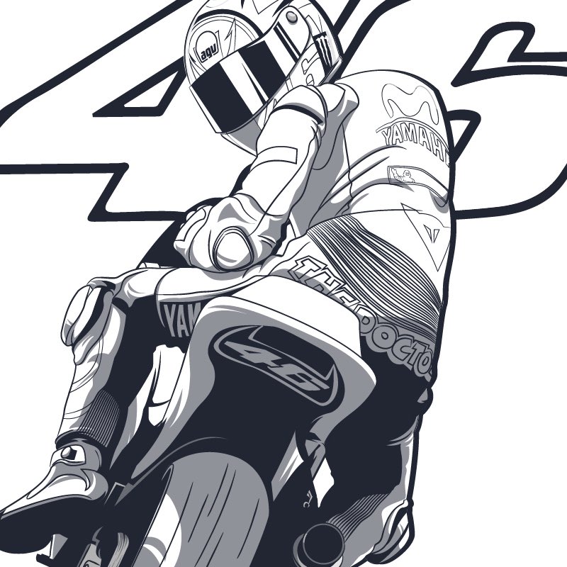 Detail Valentino Rossi Vector Nomer 25