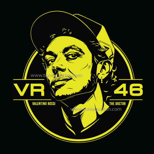 Detail Valentino Rossi Vector Nomer 40