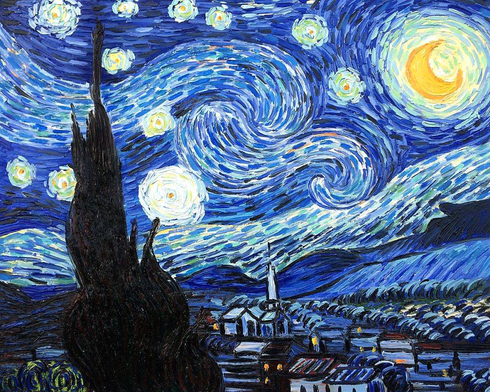 Detail Van Gogh Starry Night Hd Nomer 13