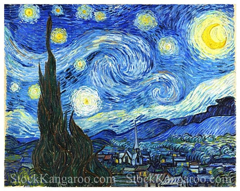 Detail Van Gogh Starry Night Hd Nomer 8