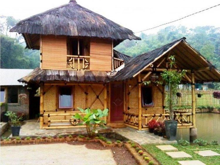 Detail Rumah Bambu Diatas Kolam Ikan Nomer 29