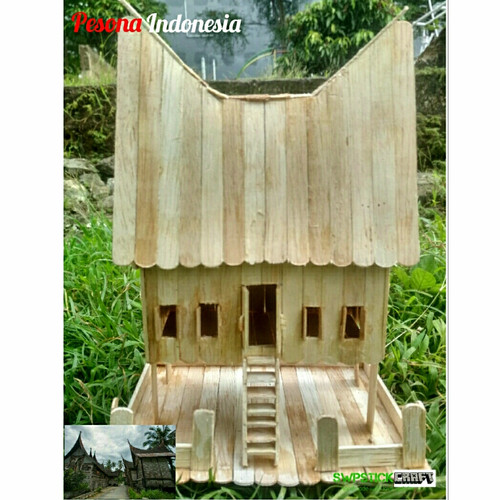 Detail Rumah Betang Dari Stik Es Krim Nomer 37