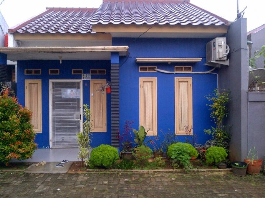 Detail Rumah Biru Minimalis Nomer 40