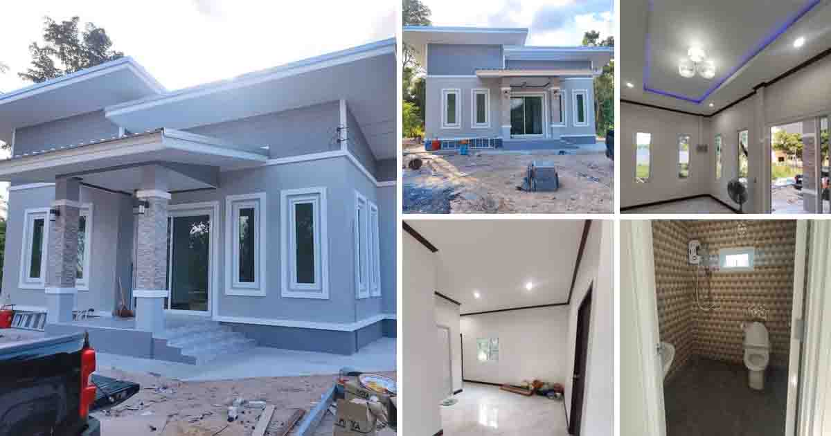 Detail Rumah Biru Putih Nomer 34