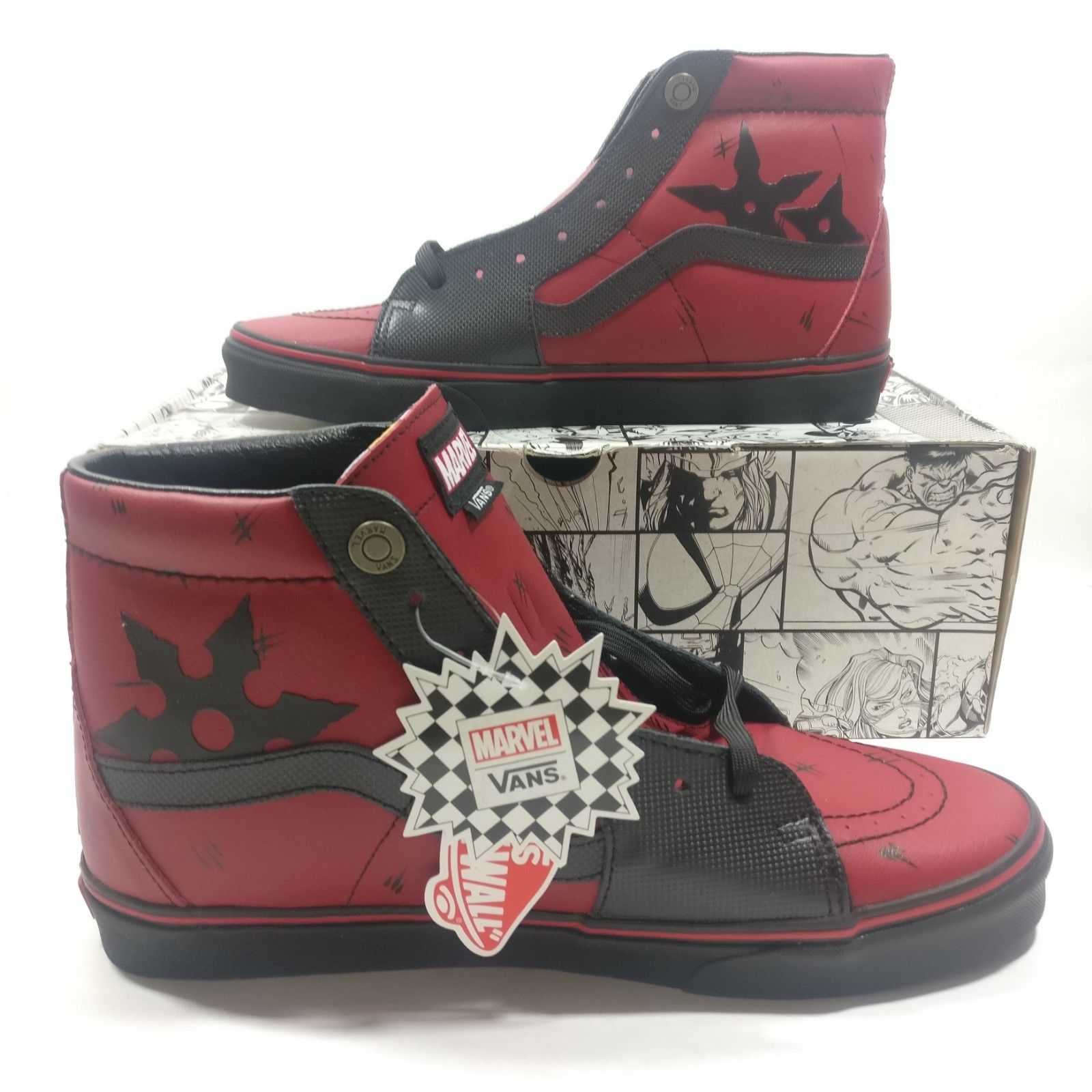 Detail Vans Deadpool Shoes Nomer 42