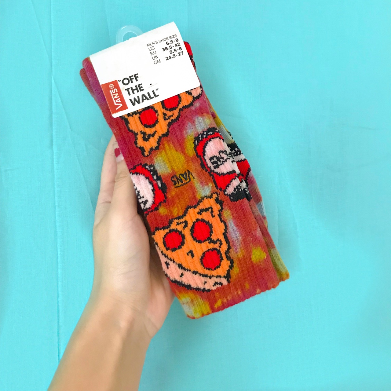 Detail Vans Pizza Socks Nomer 14